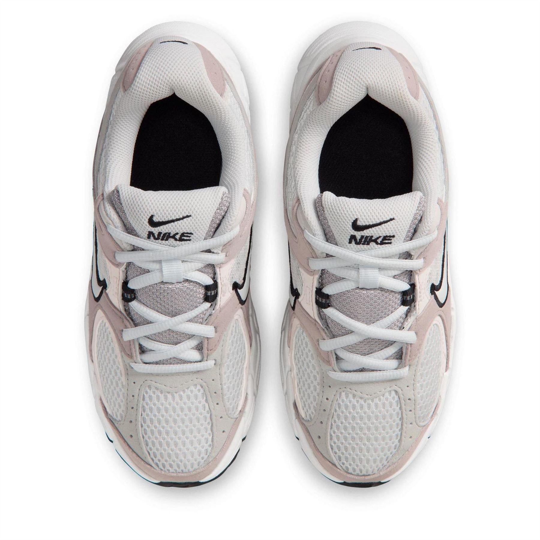White-Grey-Pink - Pack Shot - Nike Childrens-Kids V5 RNR Running Trainers