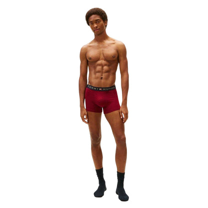 Red-Navy - Lifestyle - Tommy Hilfiger Mens Checkerboard Boxer Briefs Set