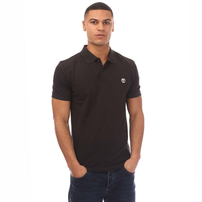 Black - Front - Timberland Mens Merrymee River Polo Shirt