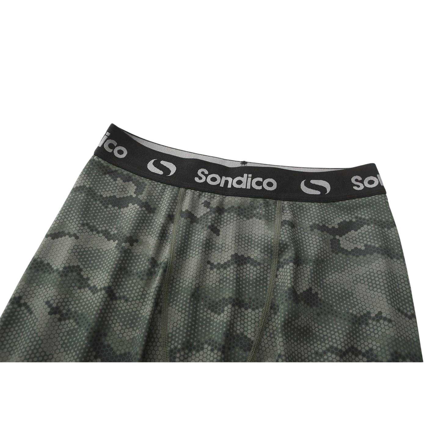 Camouflage Green - Side - Sondico Boys Core Camo Base Layer Bottoms