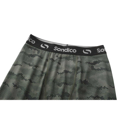 Camouflage Green - Side - Sondico Boys Core Camo Base Layer Bottoms