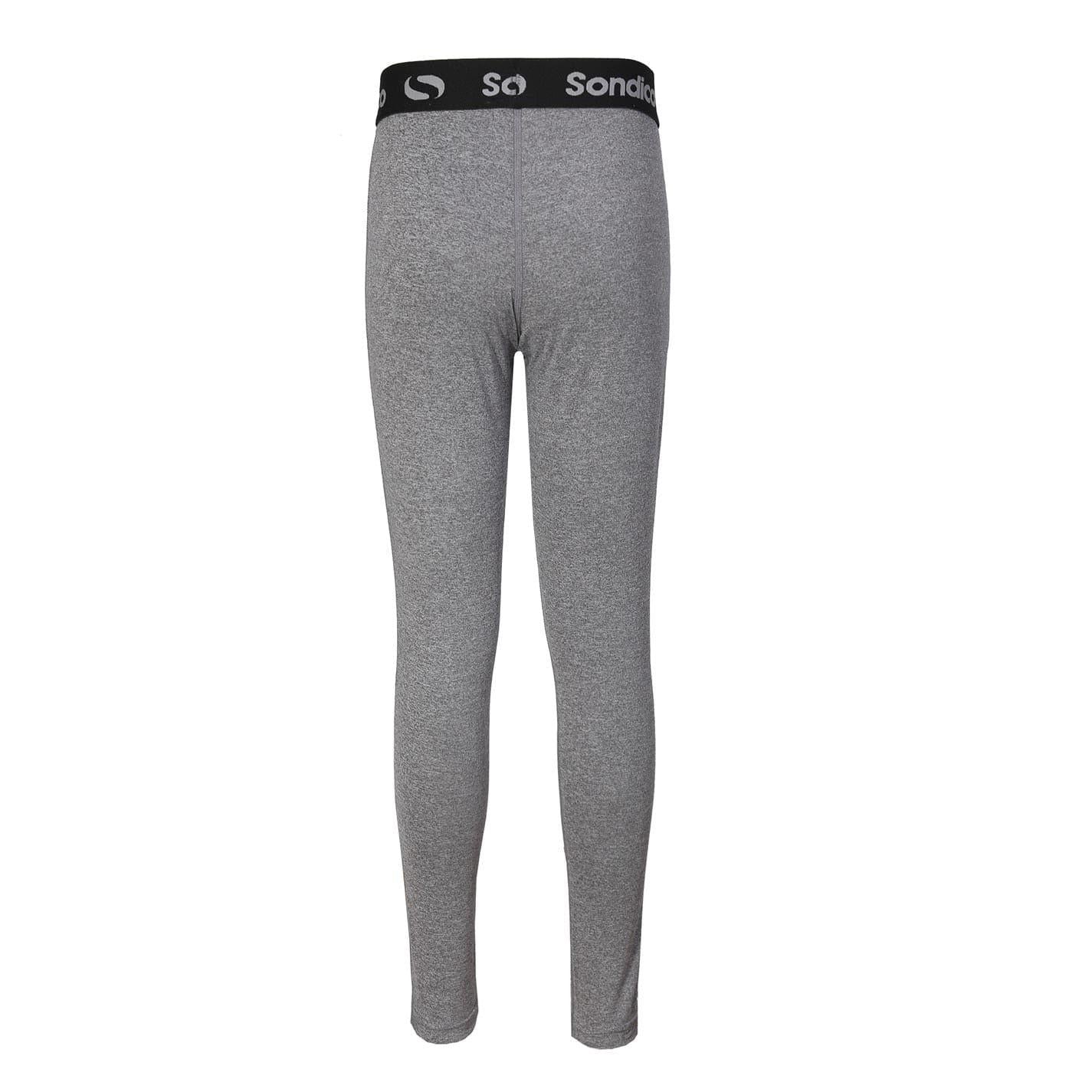 Grey Marl - Back - Sondico Boys Core Base Layer Bottoms
