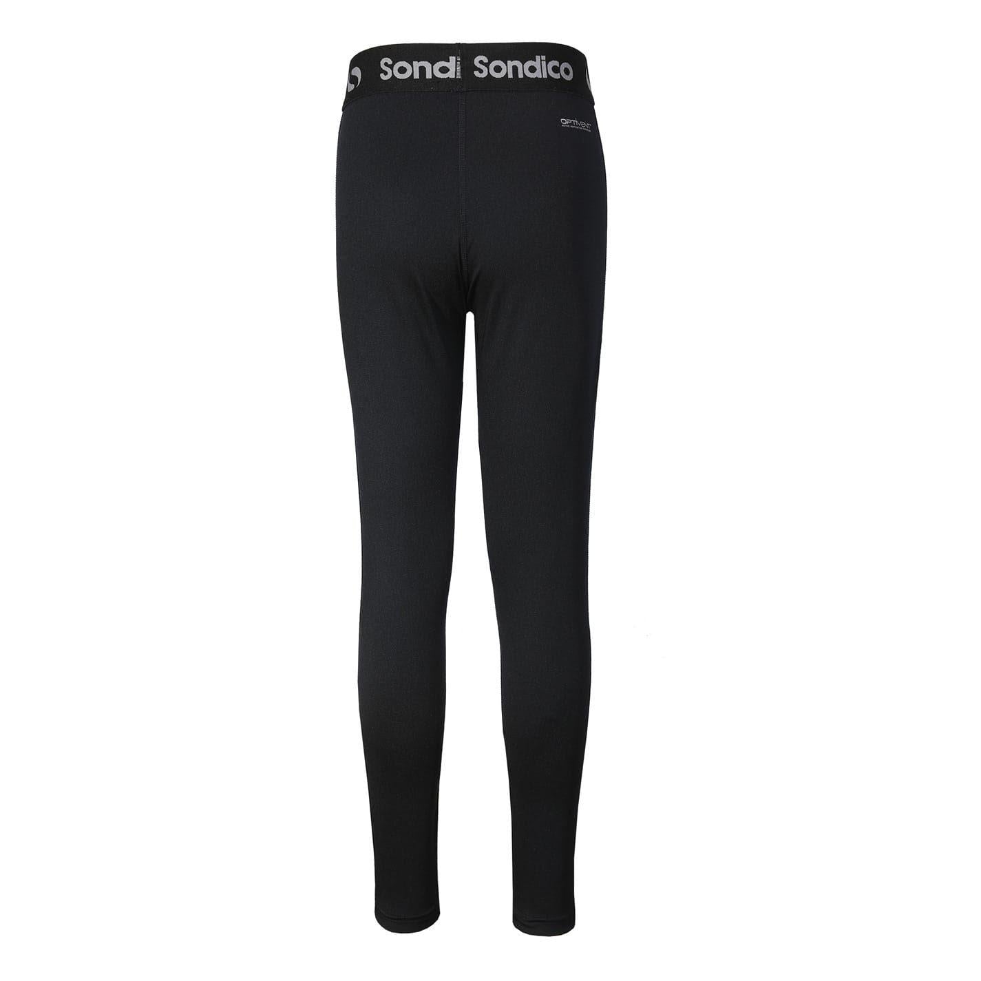 Black - Back - Sondico Boys Core Base Layer Bottoms