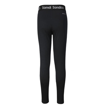 Black - Back - Sondico Boys Core Base Layer Bottoms
