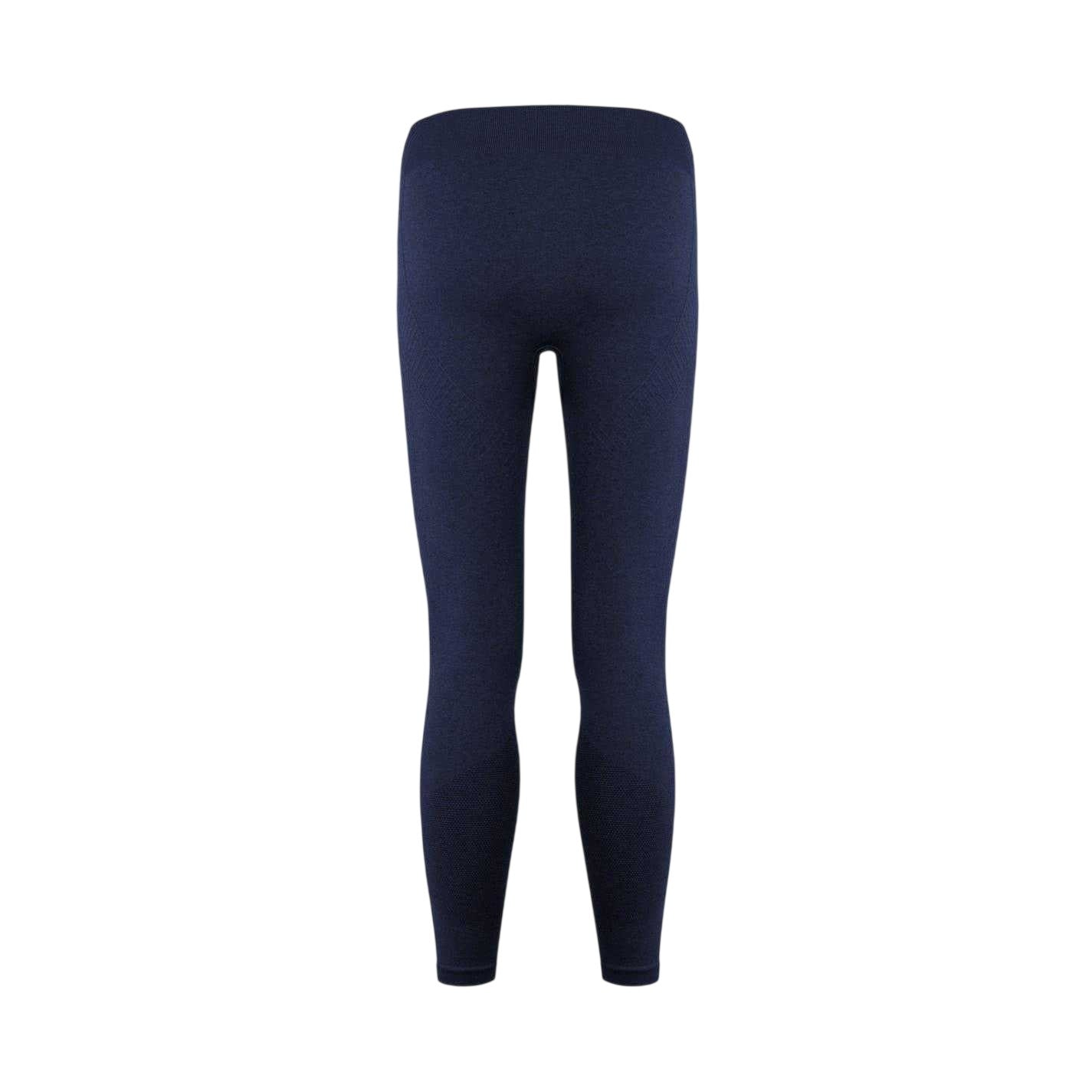 Navy - Back - USA Pro Childrens-Kids Seamless Tight Leggings