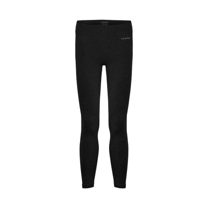 Black - Front - USA Pro Childrens-Kids Seamless Tight Leggings