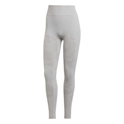 Onyx - Front - Adidas Womens-Ladies Washed Camo Yoga Leggings