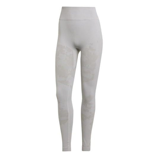 Onyx - Front - Adidas Womens-Ladies Washed Camo Yoga Leggings