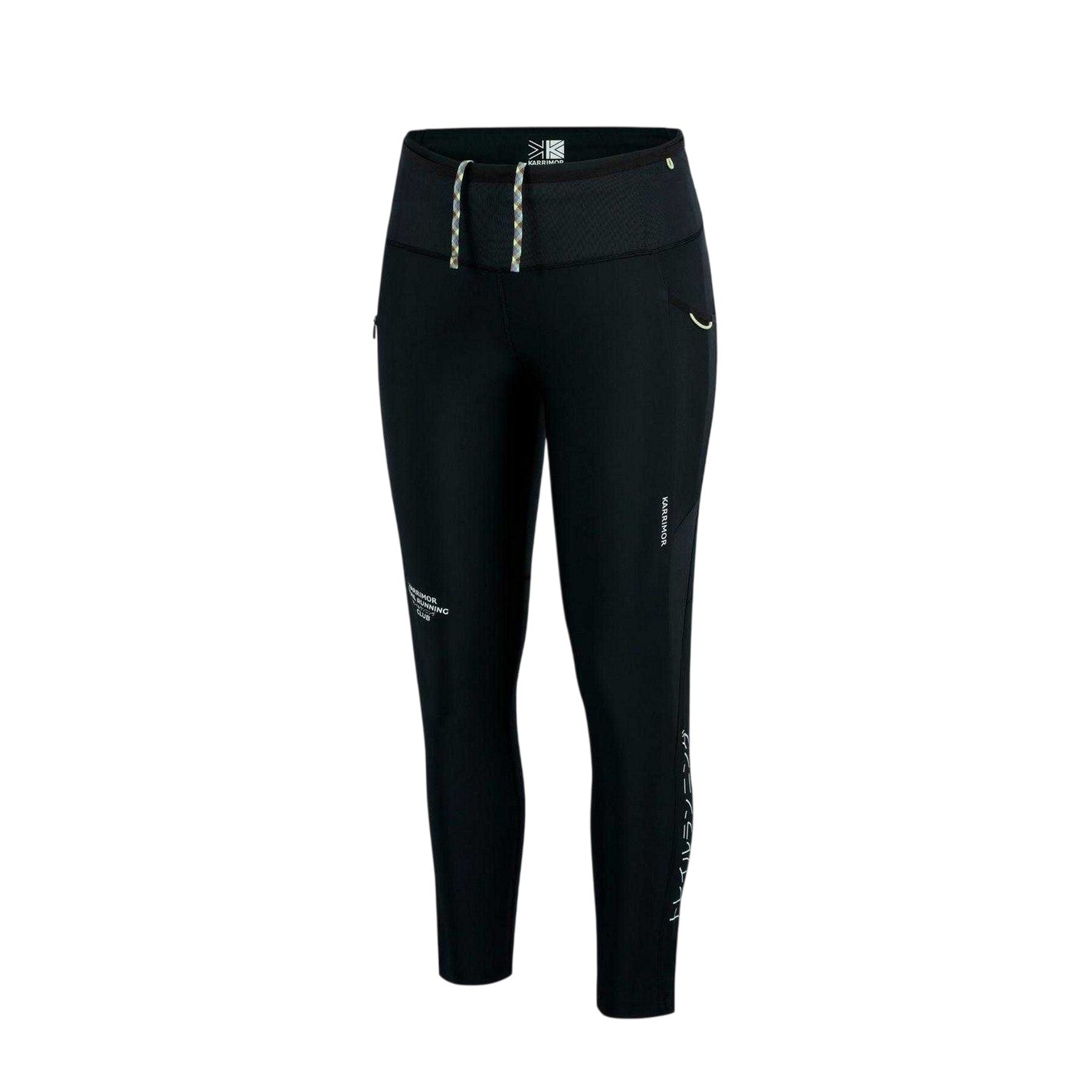 Black - Pack Shot - Karrimor Womens-Ladies Trail Zip Pocket Fitted Leggings