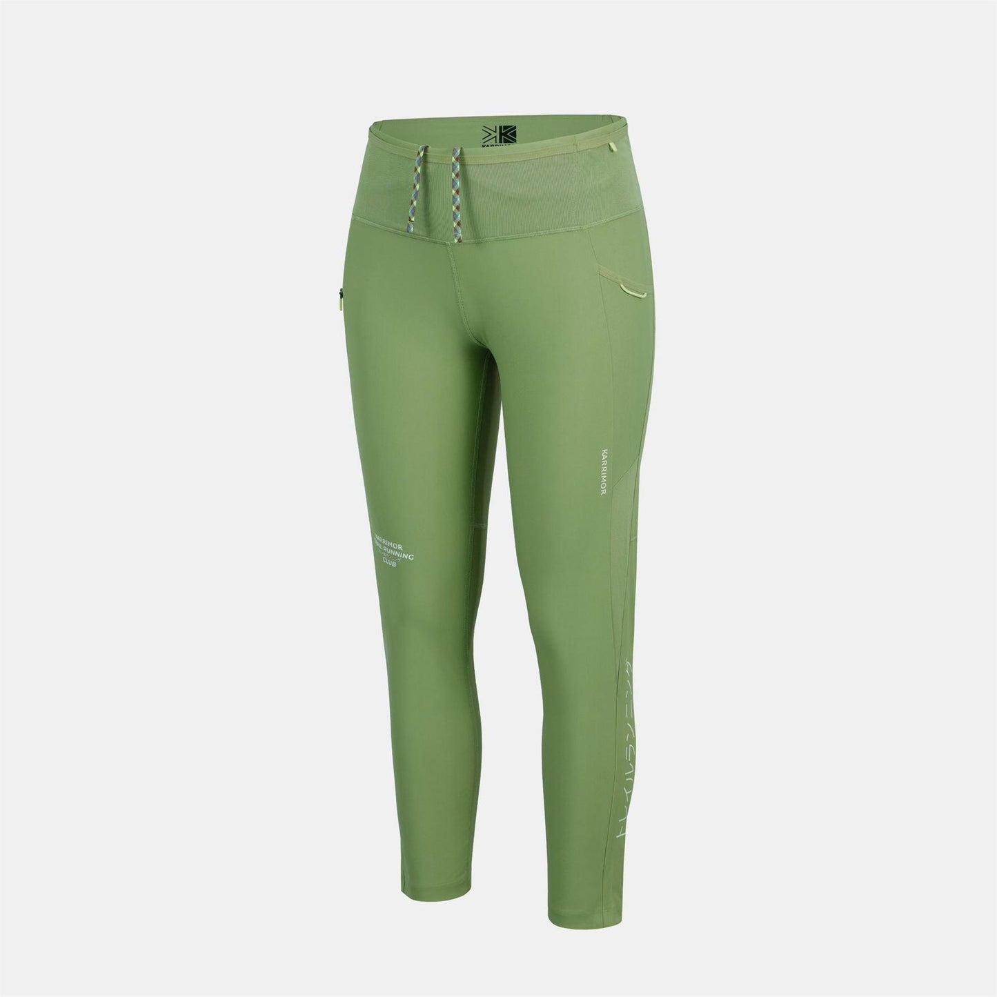 Eden Green - Back - Karrimor Womens-Ladies Trail Zip Pocket Fitted Leggings