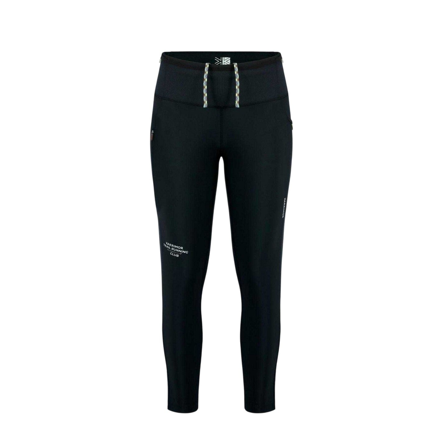 Black - Front - Karrimor Womens-Ladies Trail Zip Pocket Fitted Leggings