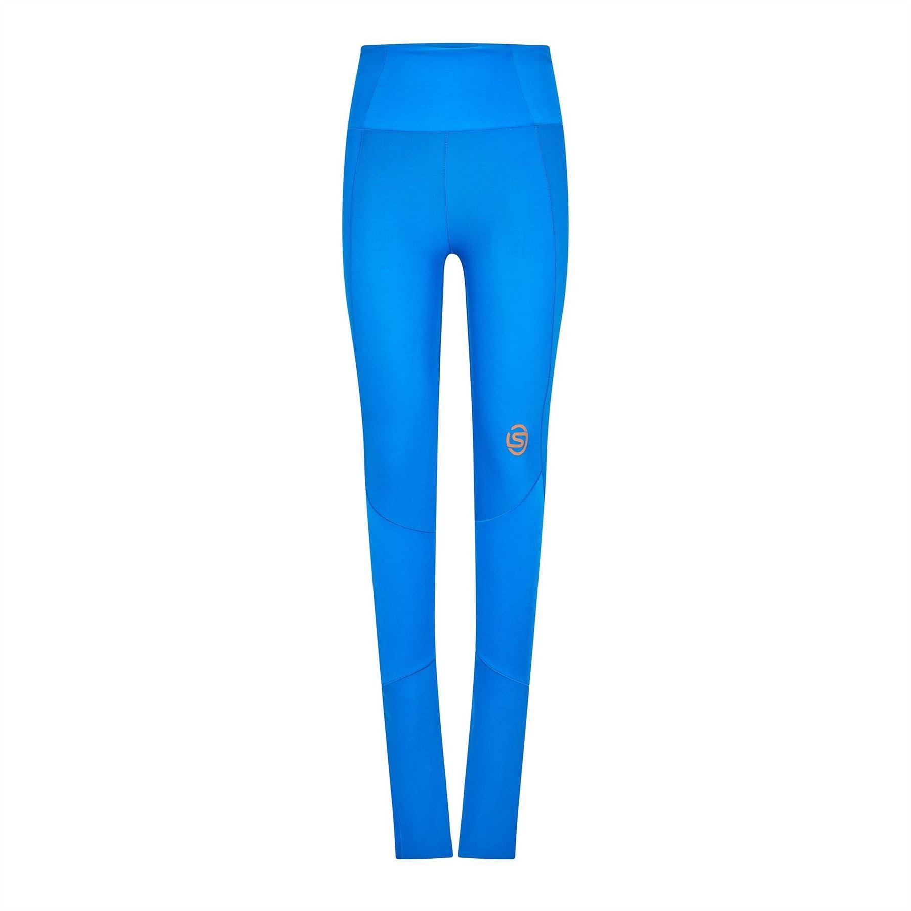 Blue - Front - Skins Womens-Ladies Series-5 Skyscraper Full Length Leggings