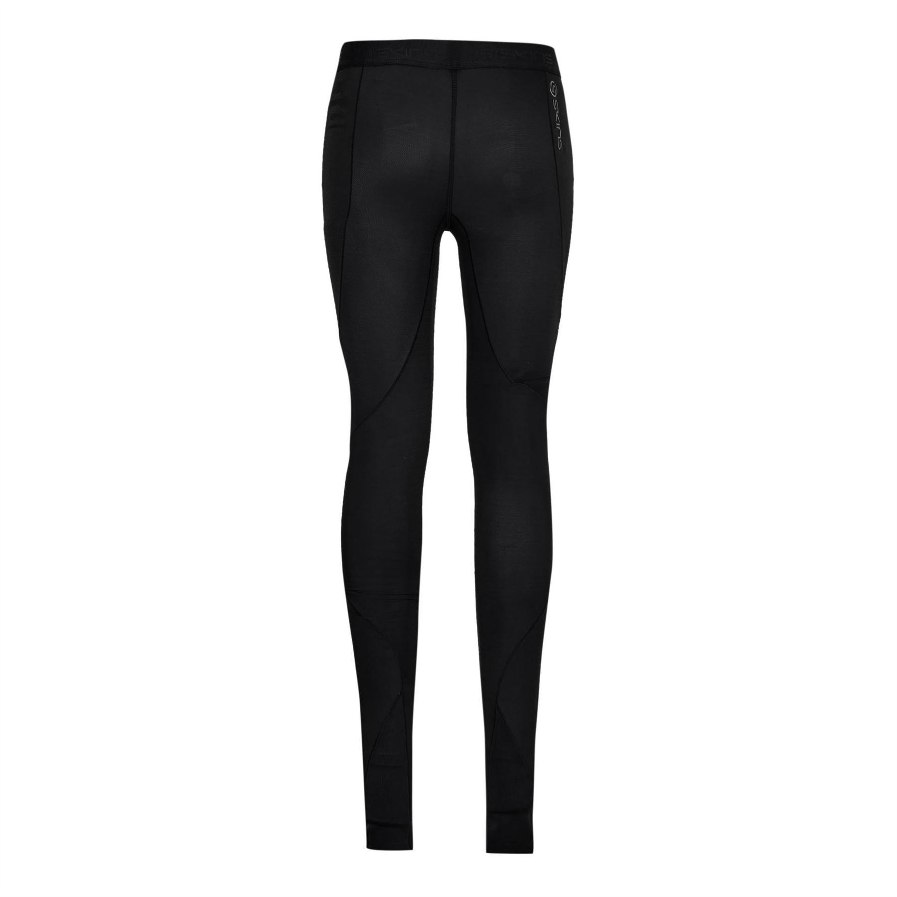 Black - Back - Skins Womens-Ladies Ry400 Long Leggings