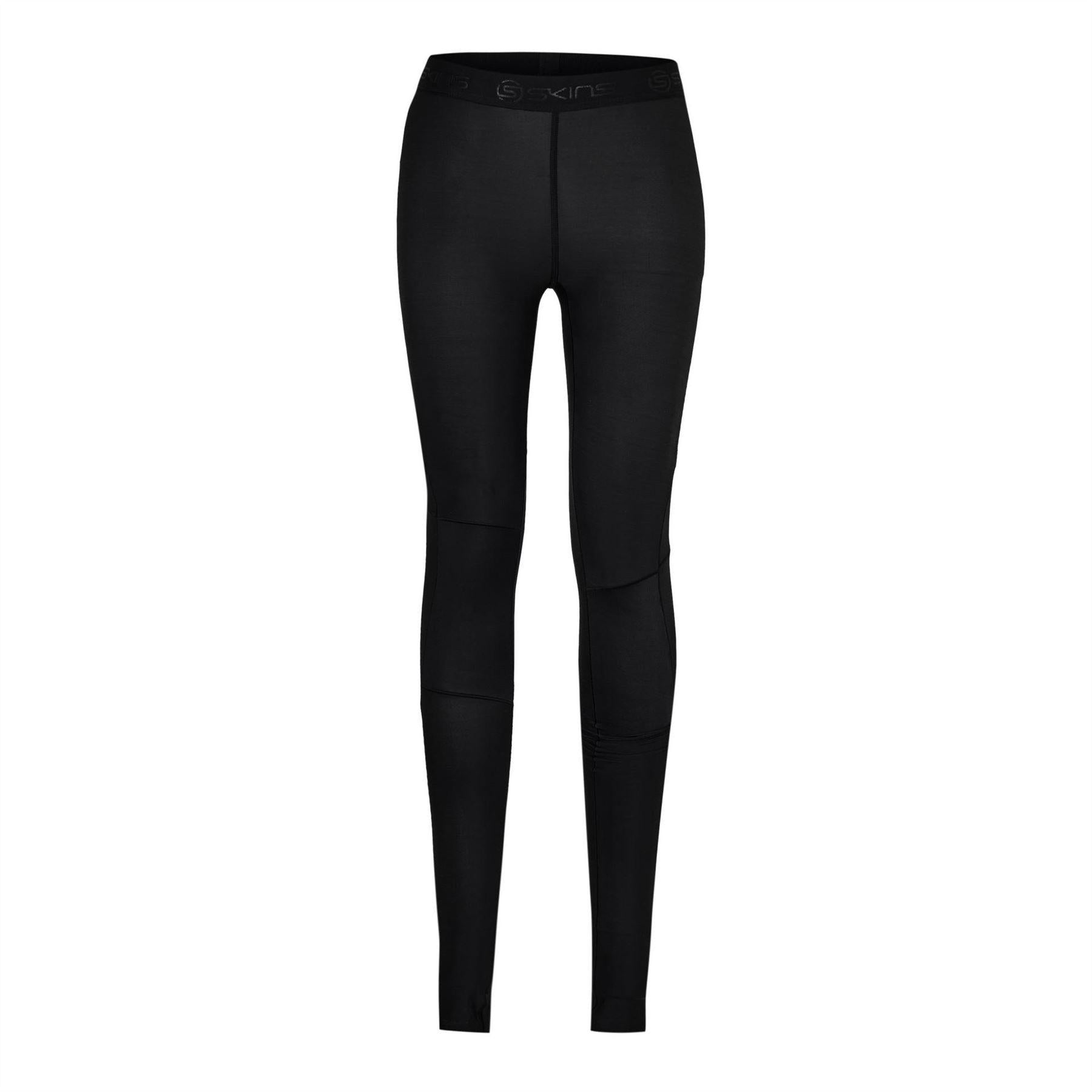 Black - Front - Skins Womens-Ladies Ry400 Long Leggings