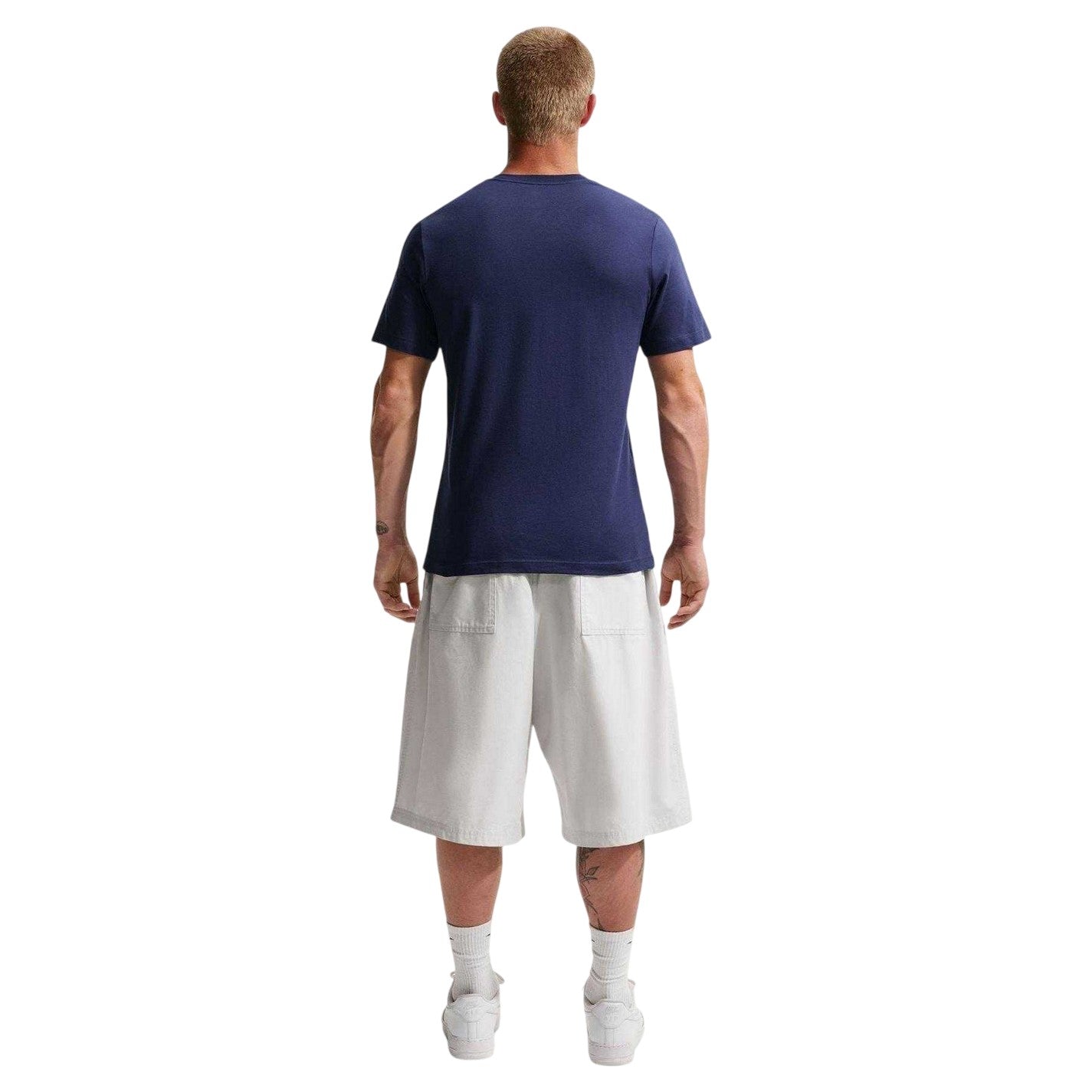 Navy - Back - Nike Mens Oval Logo T-Shirt