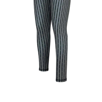 Black - Side - Nike Girls Stripe Leggings