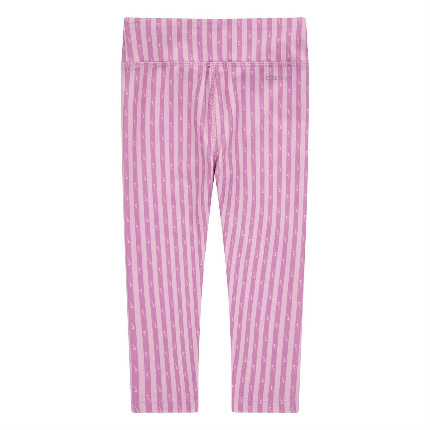 Flamingo Pink - Back - Nike Girls Stripe Leggings