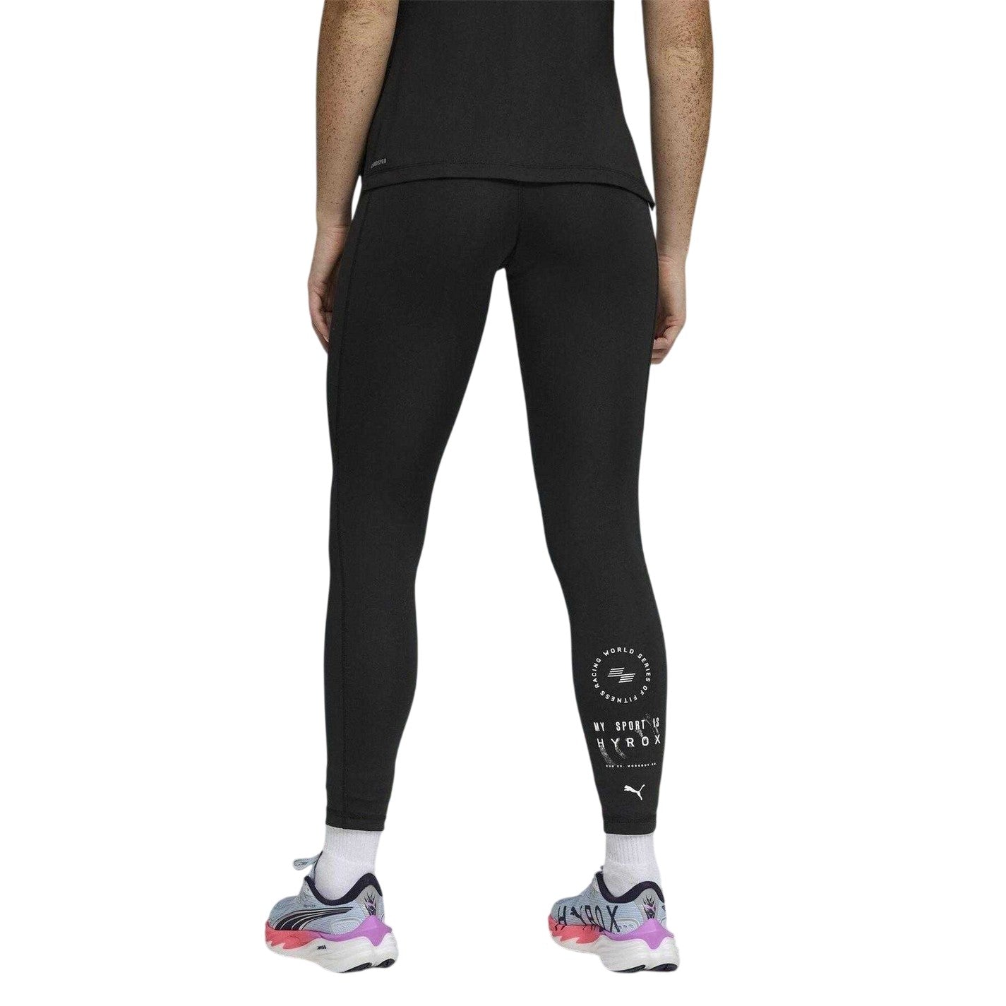 Black - Pack Shot - Puma Womens-Ladies Hyrox Essentials Tights