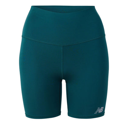 Green - Front - New Balance Womens-Ladies Performance Fitted Shorts
