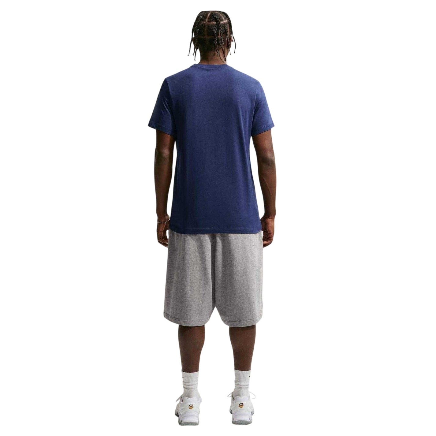 Navy - Back - Nike Mens Swoosh Large Logo T-Shirt