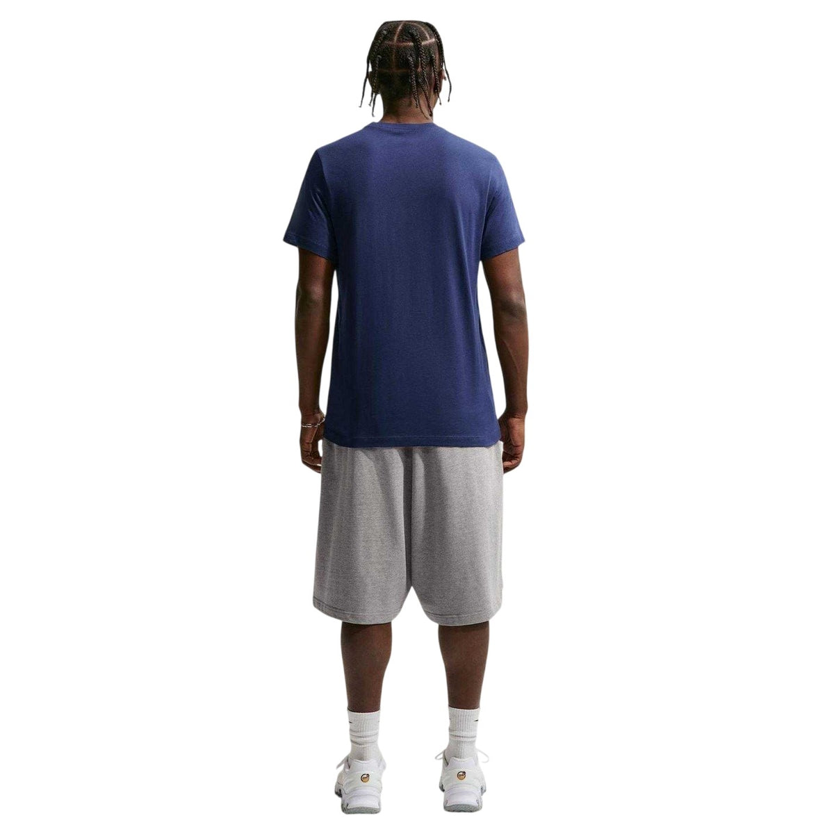 Navy - Back - Nike Mens Swoosh Large Logo T-Shirt