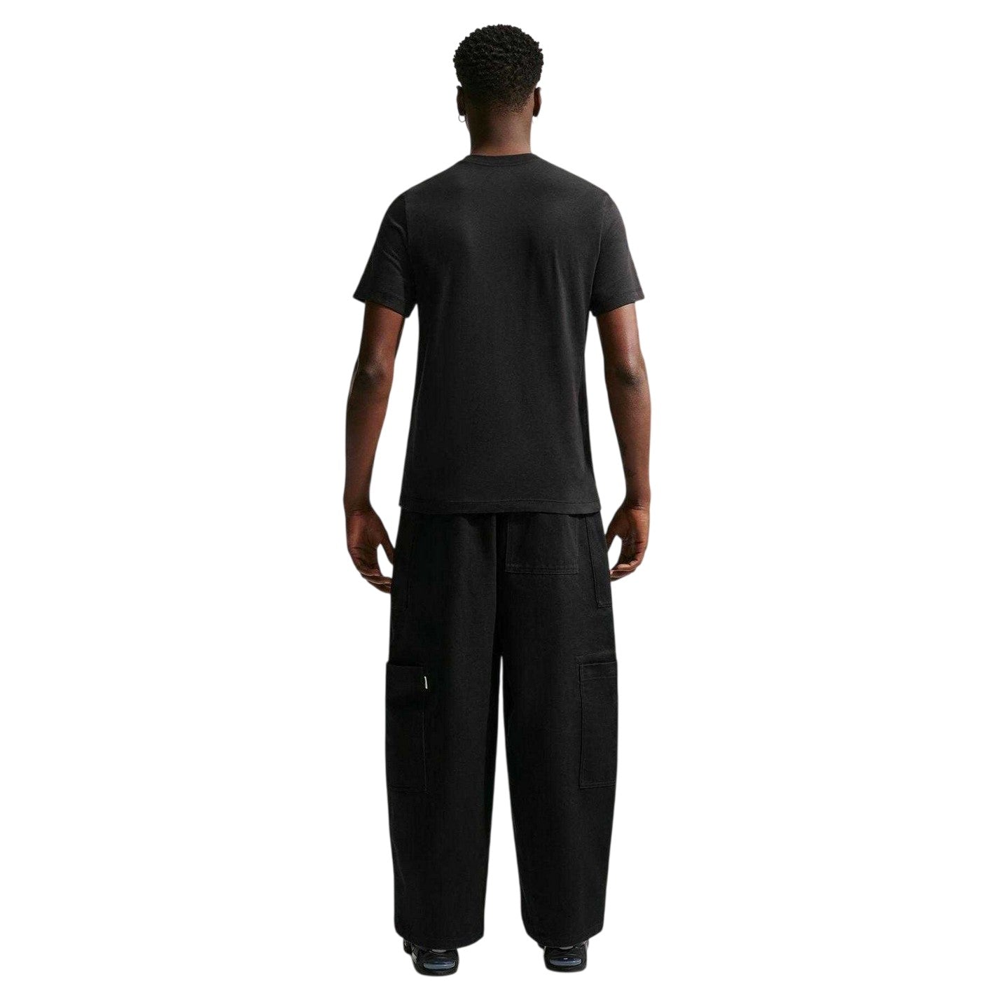 Black - Back - Nike Mens Swoosh Large Logo T-Shirt