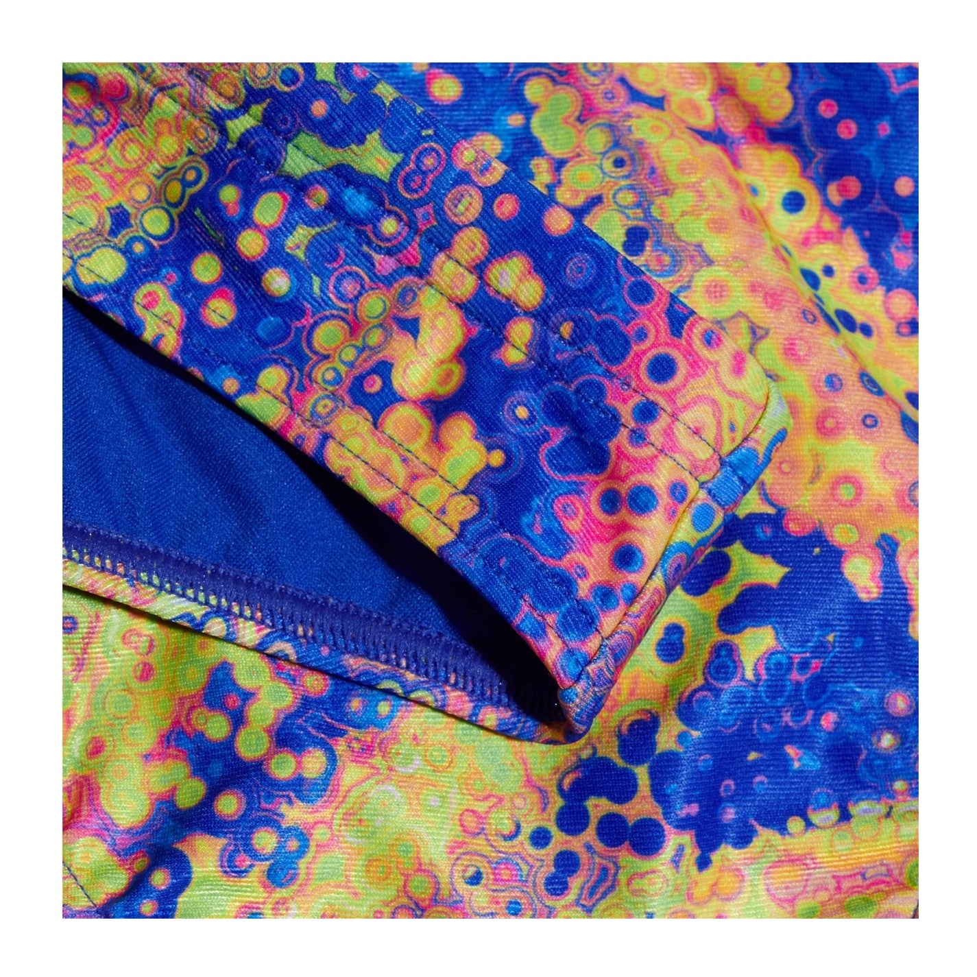 Pink-Yellow - Side - Speedo Mens Psychedelic All-Over Print Swim Briefs