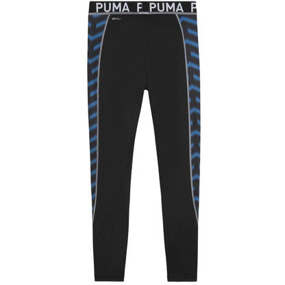 Navy-Orange - Back - Puma Womens-Ladies Blaze Training Tights