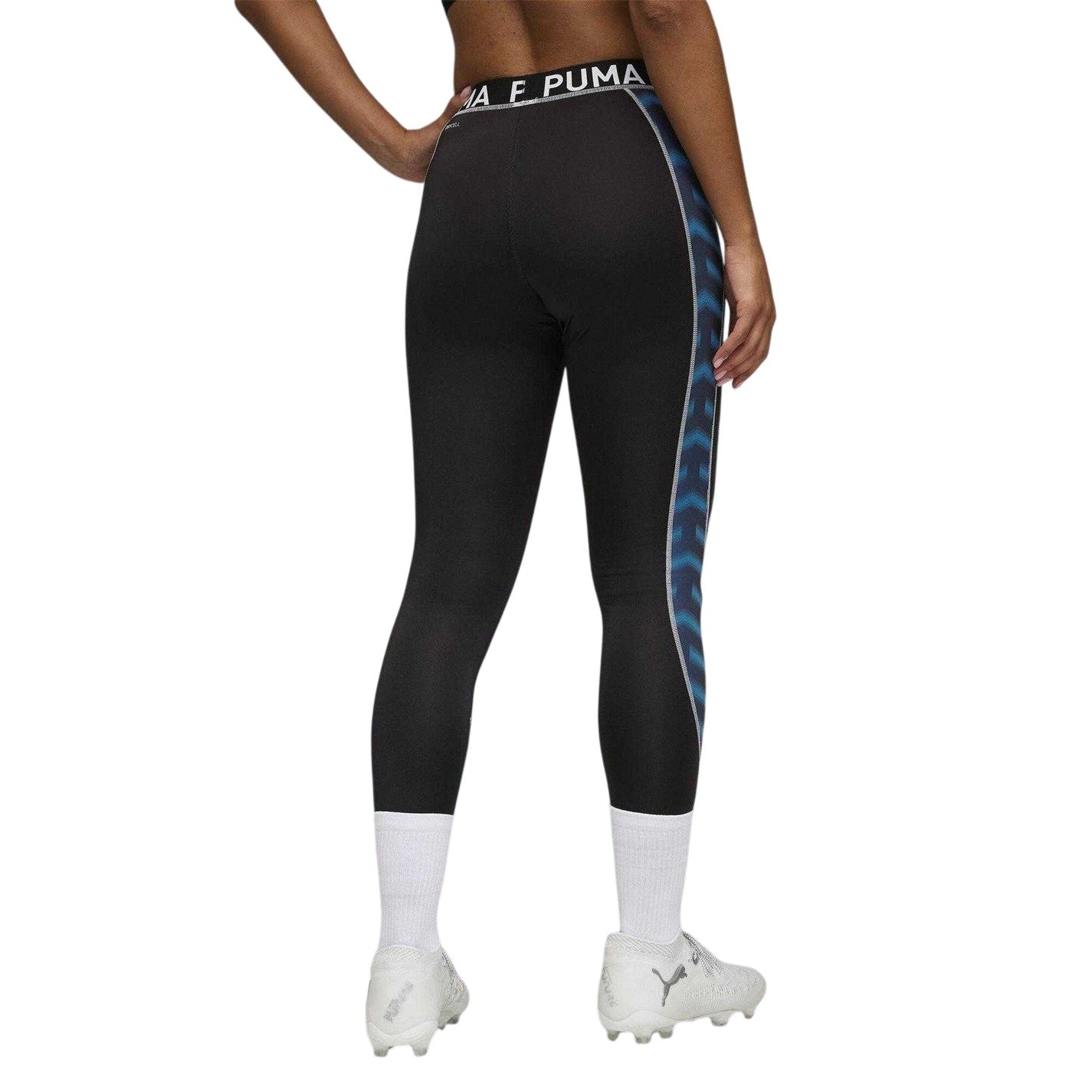 Navy-Orange - Lifestyle - Puma Womens-Ladies Blaze Training Tights