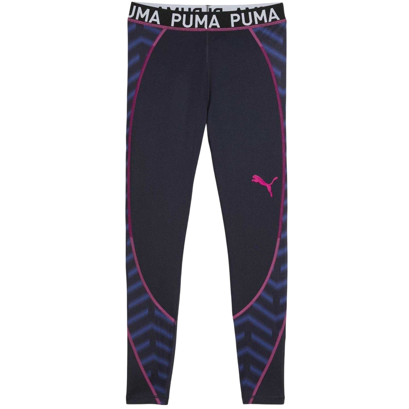 Black-Blue - Front - Puma Womens-Ladies Blaze Training Tights
