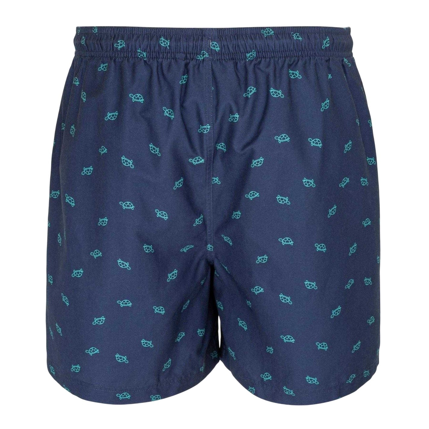 Navy - Back - Hot Tuna Mens Floral Swim Shorts