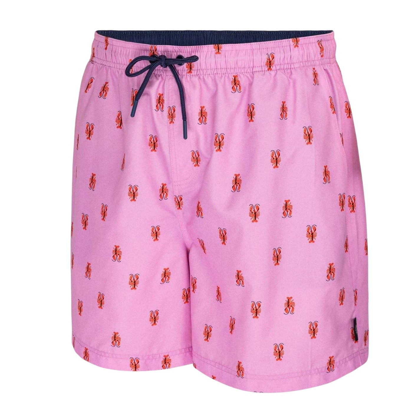 Pink - Side - Hot Tuna Mens Floral Swim Shorts