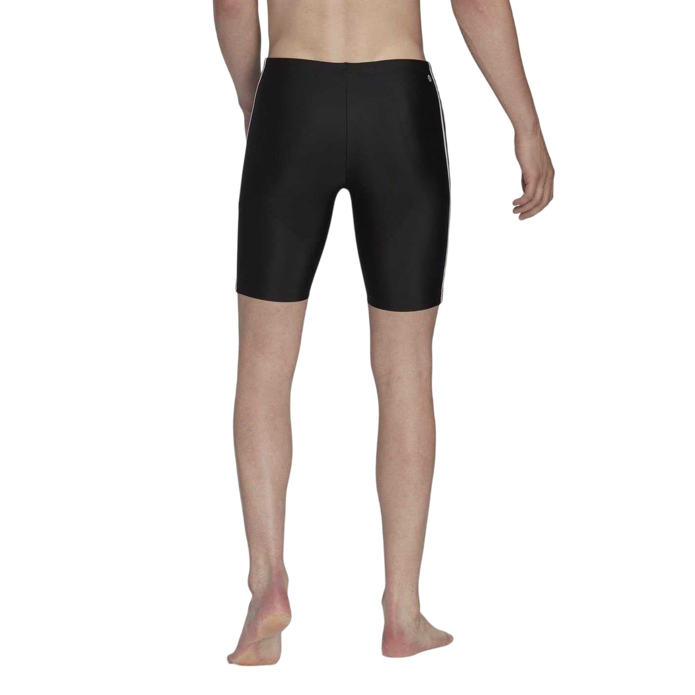Black - Back - Adidas Mens Primeblue 3 Stripes Swimming Trunks