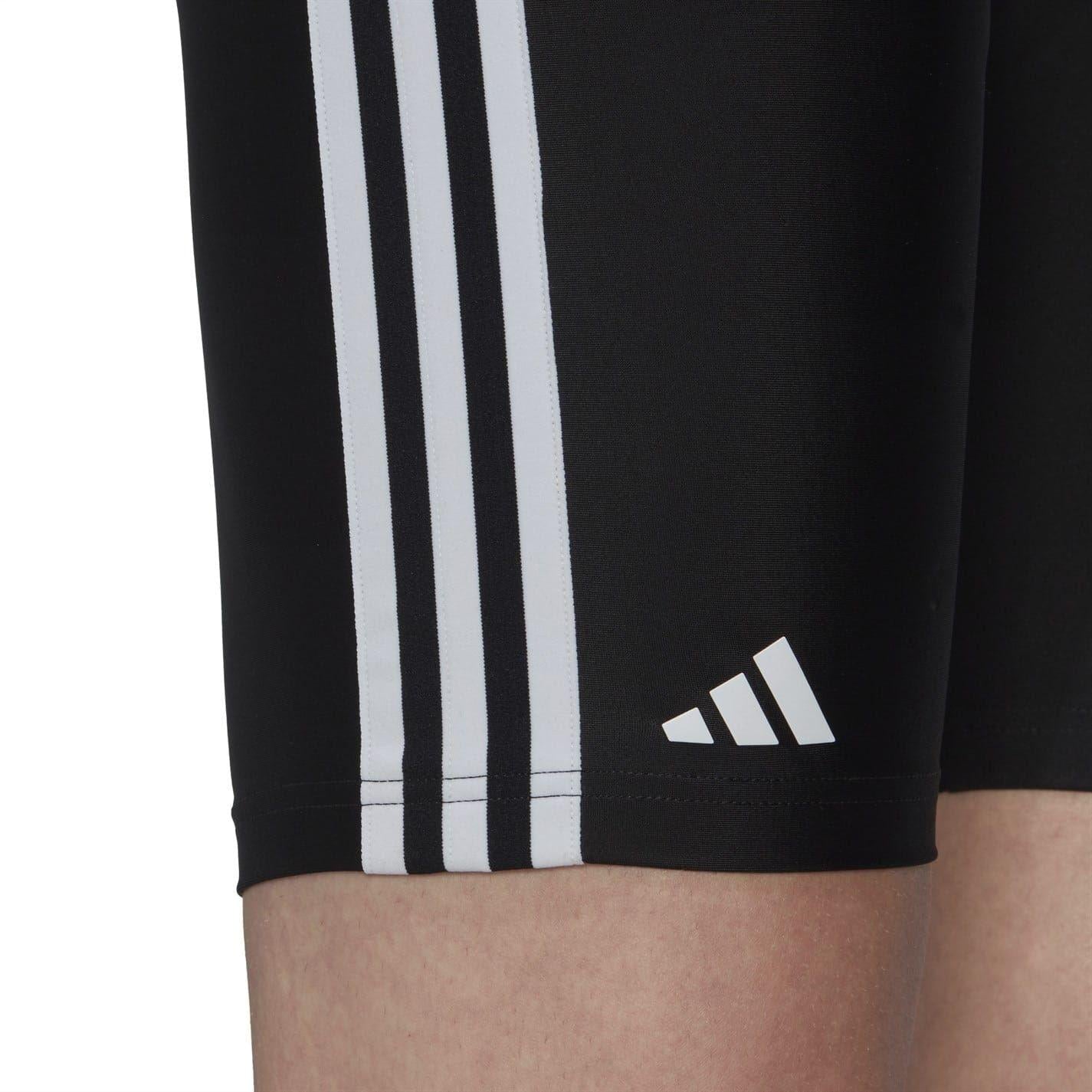 Black - Side - Adidas Mens Primeblue 3 Stripes Swimming Trunks