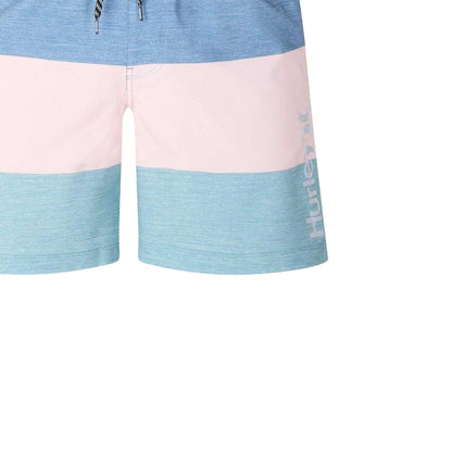 Abuba Blue - Side - Hurley Mens Colour Block Relaxed Fit Swim Shorts