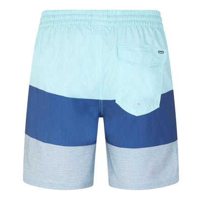 Light Blue - Back - Hurley Mens Colour Block Relaxed Fit Swim Shorts