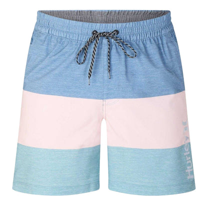 Abuba Blue - Front - Hurley Mens Colour Block Relaxed Fit Swim Shorts