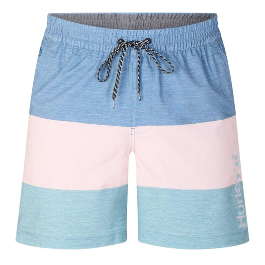 Abuba Blue - Front - Hurley Mens Colour Block Relaxed Fit Swim Shorts