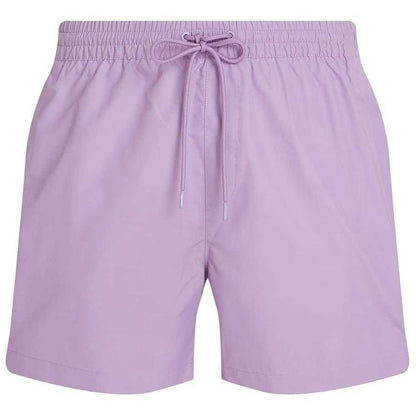 Quartz Purple - Front - Calvin Klein Mens Tape Swim Shorts