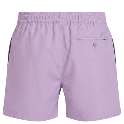 Quartz Purple - Back - Calvin Klein Mens Tape Swim Shorts