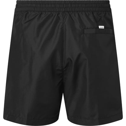 Black - Back - Calvin Klein Mens Tape Swim Shorts