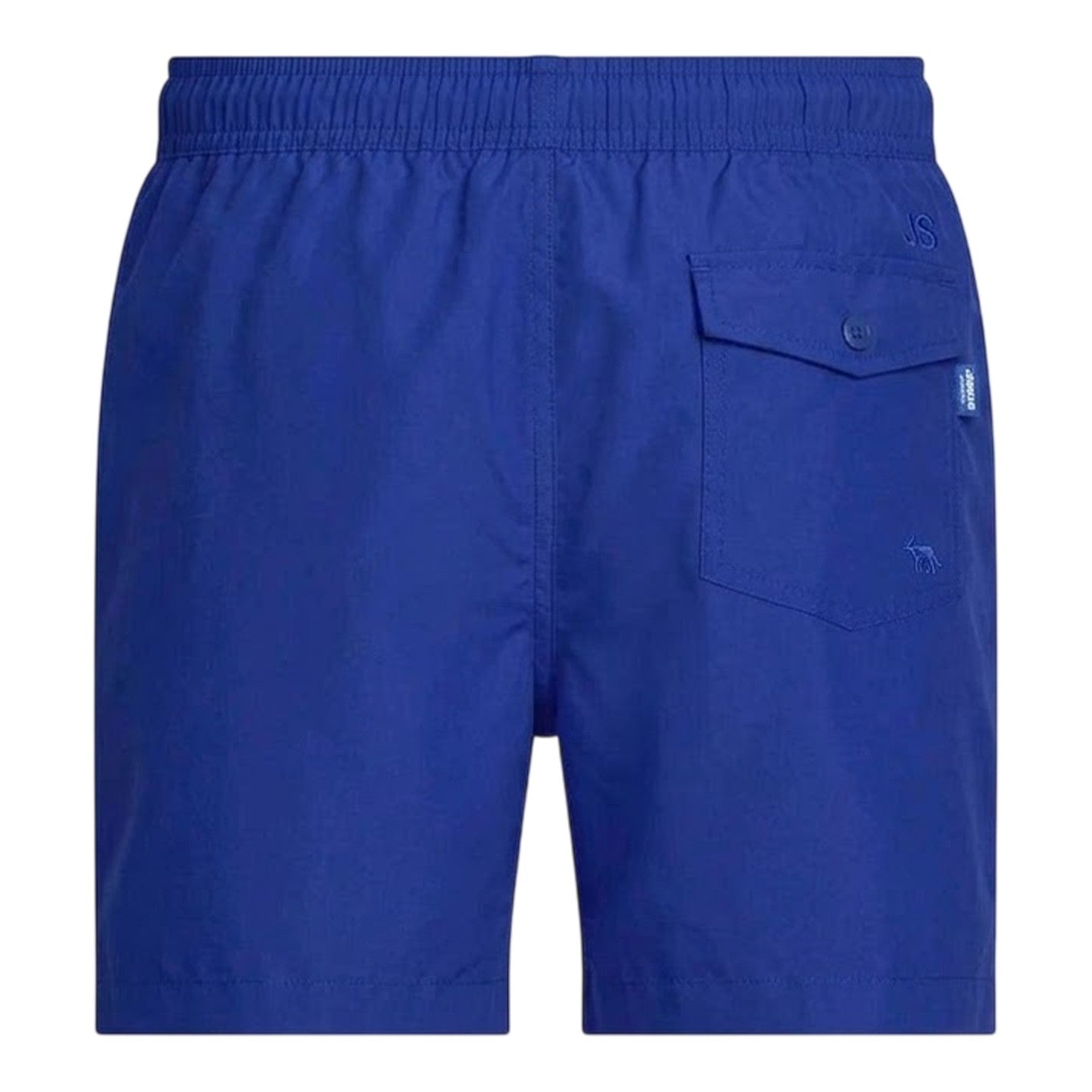 Blue - Back - Calvin Klein Mens Tape Swim Shorts