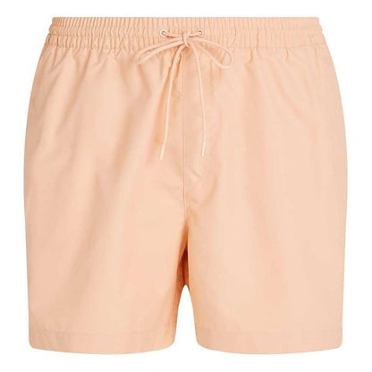 Cream - Front - Calvin Klein Mens Tape Swim Shorts