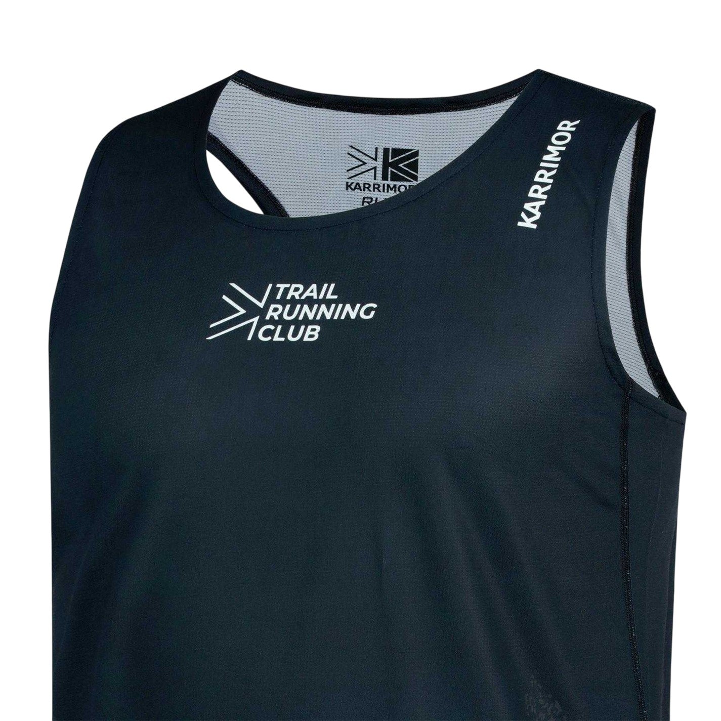 Black - Lifestyle - Karrimor Mens Performance Back Print Vest Top