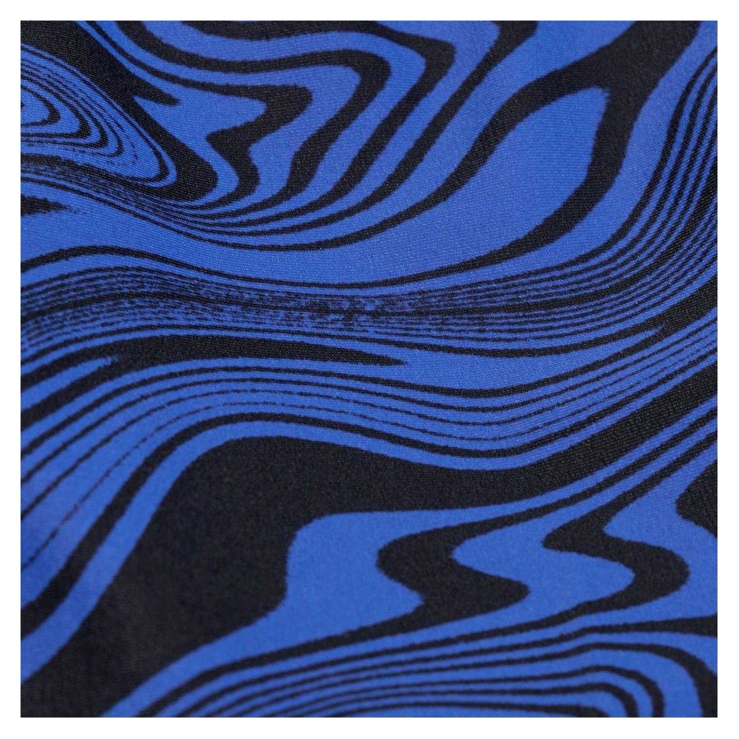 Black-Blue - Back - Speedo Mens Marble Effect Jammer Shorts