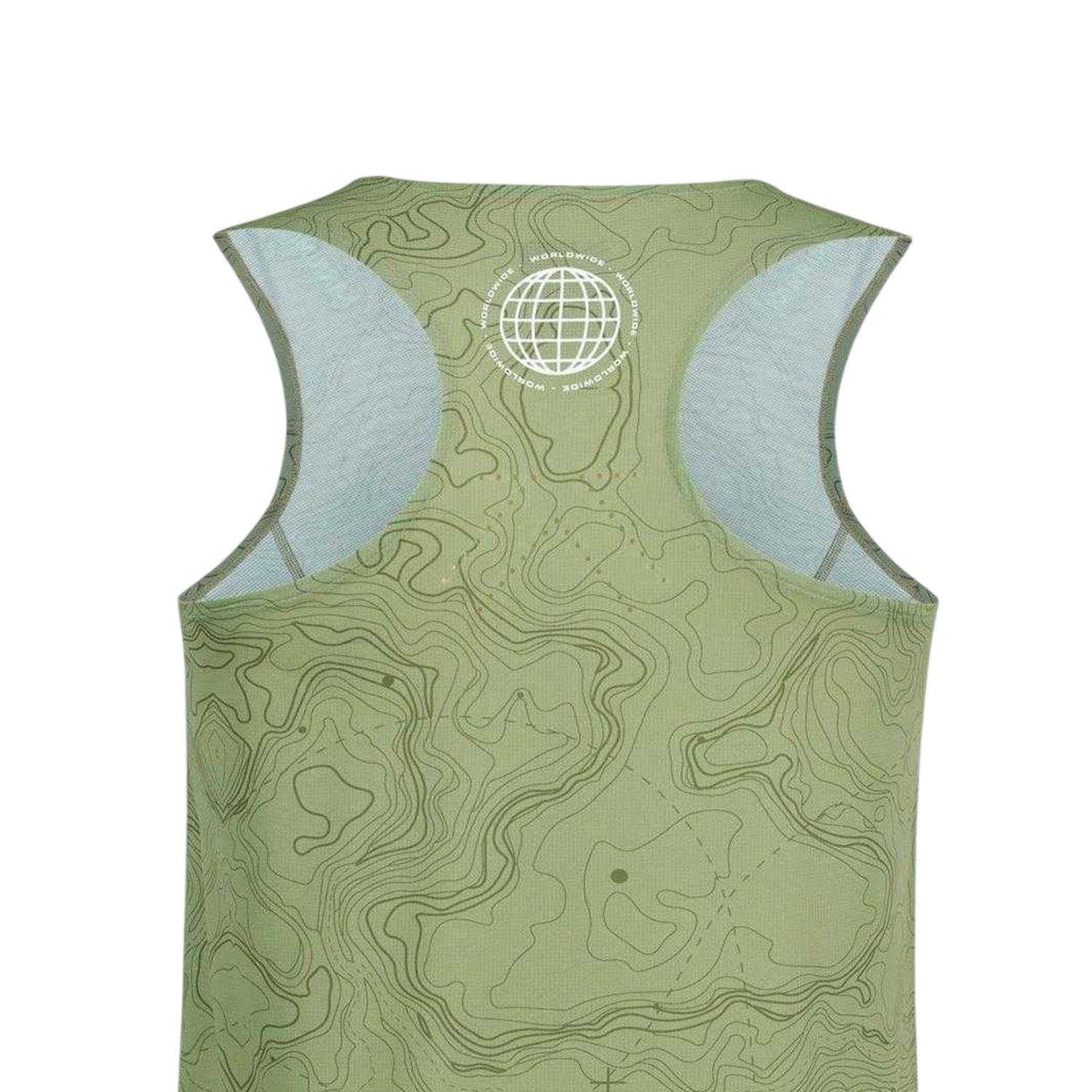 Olive - Side - Karrimor Mens Performance Trail Printed Vest Top