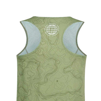 Olive - Side - Karrimor Mens Performance Trail Printed Vest Top