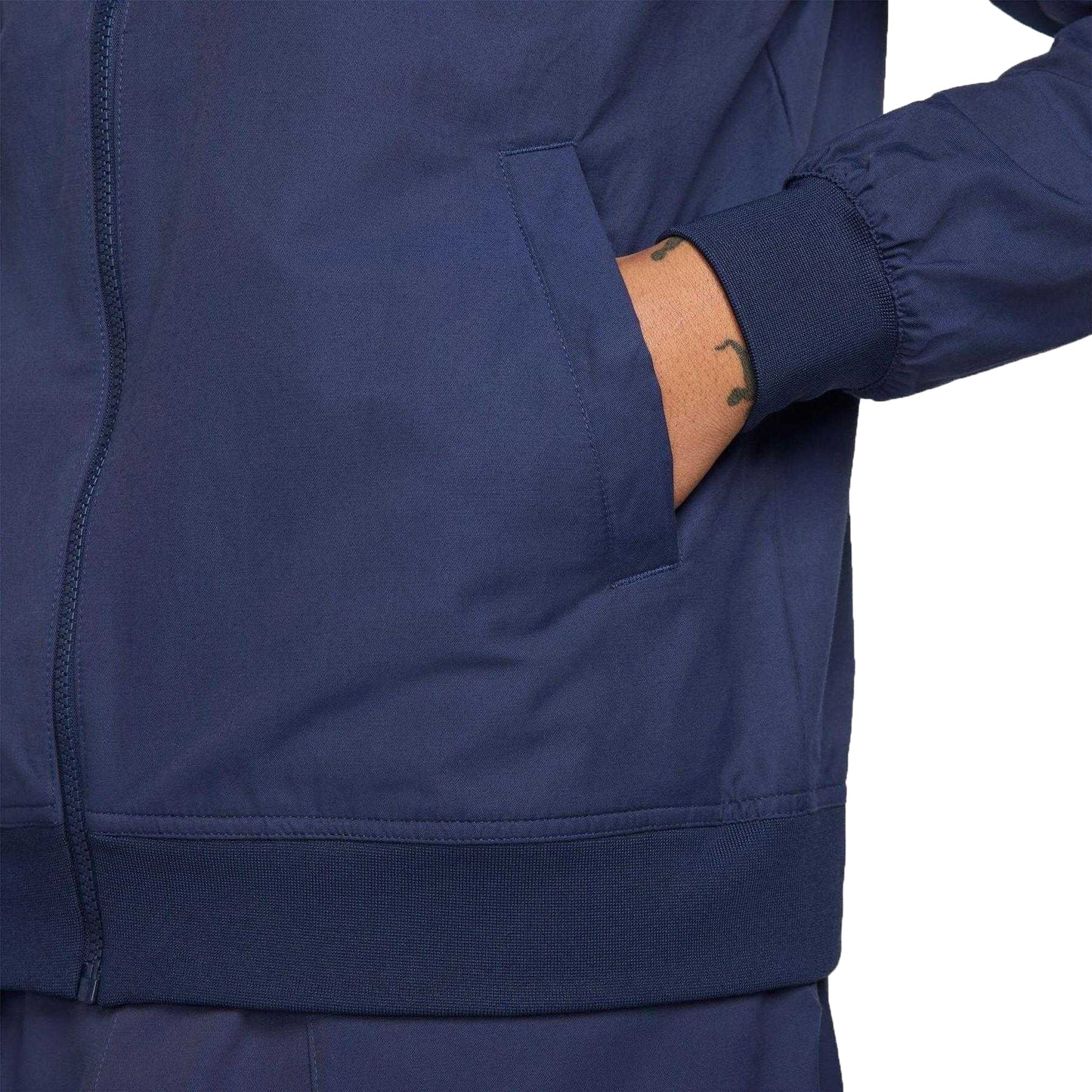 Midnight Navy-White - Lifestyle - Nike Mens Club Woven Jacket