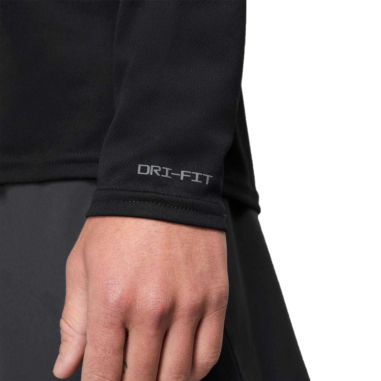 Black-Reflective - Lifestyle - Nike Mens Pacer Logo Dri-FIT Half Zip Top