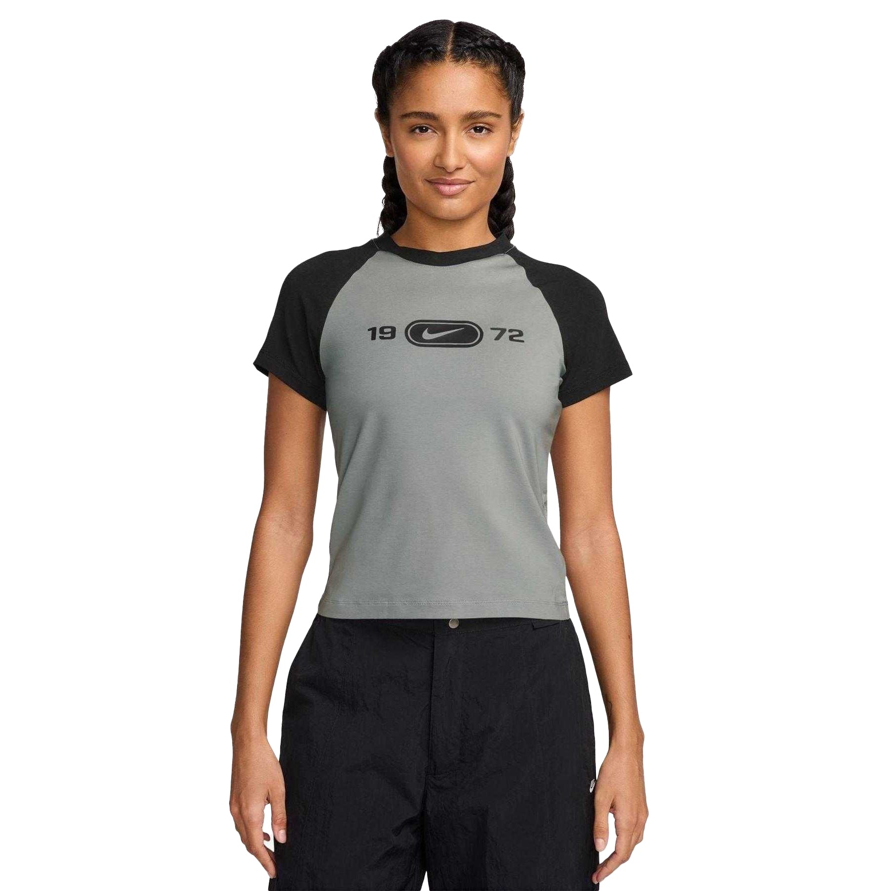 Light Smoke Grey - Front - Nike Womens-Ladies NSW T-Shirt
